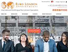 Tablet Screenshot of eurolondon.ch